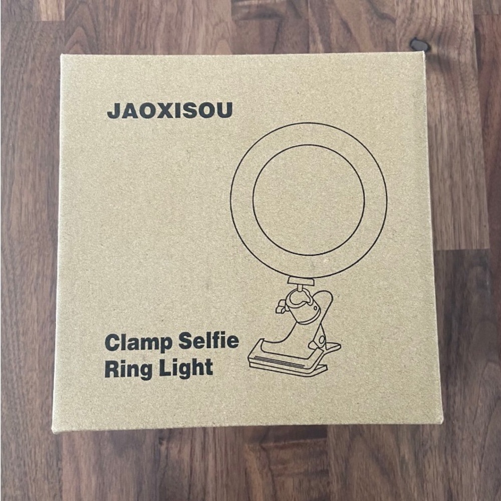 6.3” Selfie ring light with clamp mount